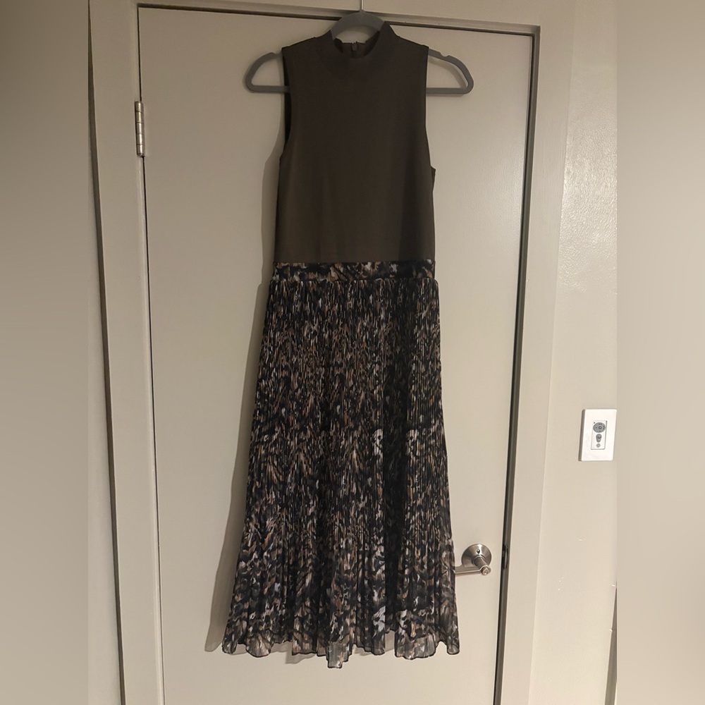 Ted Baker London Olive and Black Dress